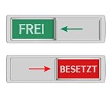 ✅ HOHE QUALITÄT: Unser hochwertiges besetzt-Schild besitzt ein edles Aluminiumgehäuse, welches besonders robust und widerstandsfähig ist. Der innenliegende Foliendruck in grün und rot ist sehr langlebig, kratzfest sowie farbstark, damit dieser sofort ins Auge fällt.