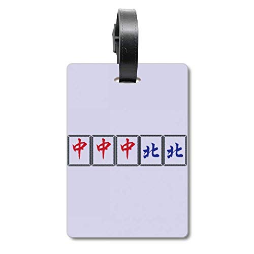 Mahjong Tiles Étiquette Valise Voyage Grand Three Chiefs Identification Sac