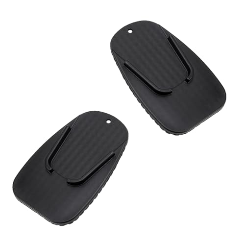 2PCS Piastra Cavalletto Moto, Piastra di Supporto Cavalletto Laterale Universale per Moto, Supporto Cavalletti Laterale Moto per Terreno Morbido Parcheggio All'a