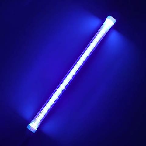 UV LED Black Light Tube, 5W USB Portable Black Light Lamp, IP42 Waterproof, Wavelength 250 to 280nm UV Light for UV Poster Ultraviolet Curing Stain Detector(30cm/11.8inch) Cover