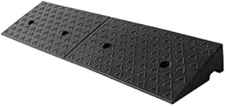 Rubber Ramps Pad, 5-12Cm Withstand Voltage Threshold Ramps Factory Transport Loading Ramps Bicycle Scooter Wheelchair Service Ramps Dog Ramps/Black/98 * 25 * 8Cm
