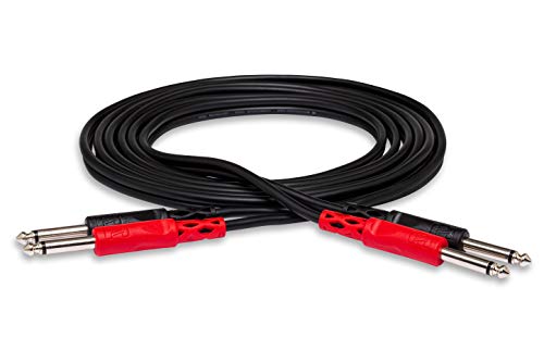 Cable HOSA TRS a TS Inserto 1/4" a Dual 1/4" 1 metro miniatura 4
