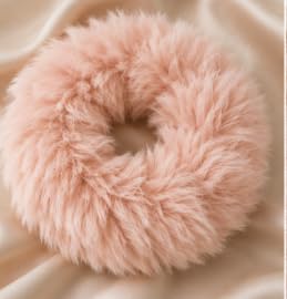 Image of Prokart Soft Faux Fur Fabric Cloth - 60 Inch Wide Pana | Fur Fabric Decorative Cloth for Crafting Soft Toys, Fancy Dress, Baby Photoshoot, Wedding Mandap & Party Decor (Peach, 5 Mtr)