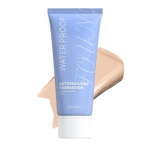 Maquillaje de base líquida - 60 ml 2,02 onzas líquidas | Base correctora de cobertura total: maquillaje facial hidratante con control de para pieles grasas, secas y sensibles, acabado radiante,