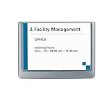 Durable Türschild Click Sign, 149 x 105,5 mm, zum Ankleben oder Anschrauben, graphit, 486137