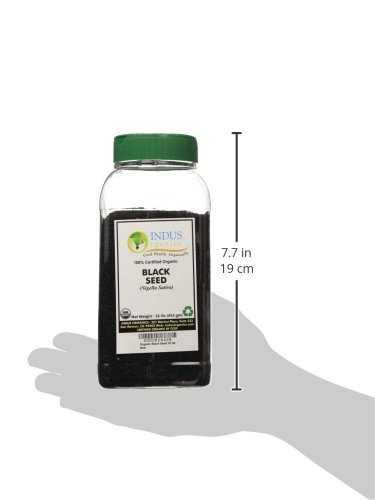 Miniatura 7 de Semillas negras orgánicas, comino negro, (Nigella Sativa), grado premium, alta pureza, recién empaquetadas, por Indus