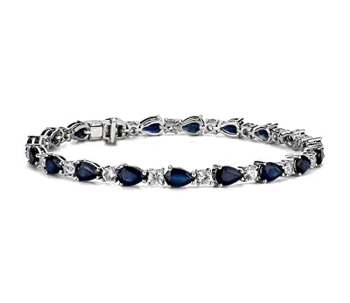 Cadeau de mariage bracelet argent 925 avec boîte de fermoir en pierre gemme
