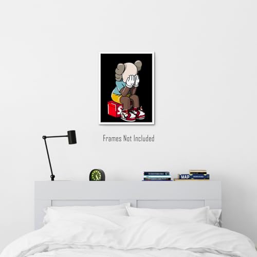 Brooke & Vine Hypebeast Wall Art (UNFRAMED 12 x 16) Michael Jordan Sneaker Poster - Sneakerhead, Air Jordans - Teen Boy & Girl Room, Dorm, Bedroom, Desk