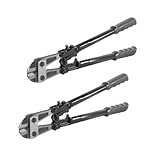 STAHLWERK Bolzenschneider 18" (450 mm) – 2er Set, Bolzenschere aus Carbon-Stahl, Kopfstück aus Chrom-Vanadium, Stahlschneider, ergonomische Griffe, Matten- & Metallschneider, Öffnungsweite max. 17 mm