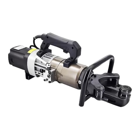 Portable Rebar Bending Machine 1800W Electric Hydraulic Rebar Bender 1 Inch #8-25mm Rebar Bending Angle 0-130 Degrees with Positioning Bolt, Fast Bending or Straightening, 110V Cover