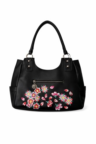 Bolso Tote ED HARDY con diseño calavera y rosa miniatura 4