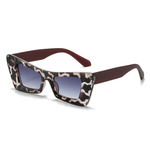 Lunettes de soleil œil de chat anti-éblouissement UV400 rétro jaune vert confort