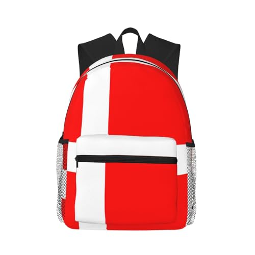 Sac à dos polyvalent noir avec drapeau du Danemark toutes générations