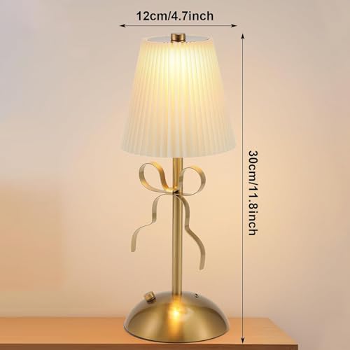 Lámpara de Mesa Nocturna Decorativa con Control Touch y USB miniatura 4