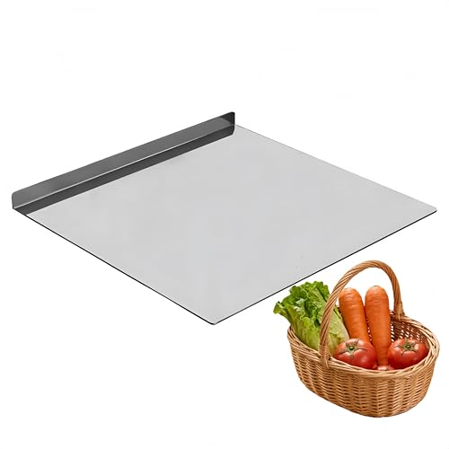 Tabla de cortar rectangular de acero inoxidable 39.9x30 cm miniatura 1