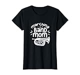 Marching Band Mom design è per suonatori di baritono, suonatori di eufonio, suonatori di ottoni, musicisti, bande musicali, bande sinfoniche, baritoni, bande di ottone e una mamma o una madre che ama gli strumenti musicali.