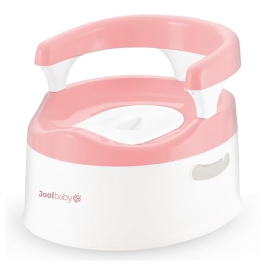 Child Potty Training Chair for Girls (Pink), Handles & Splash Guard - Comfortable Seat for Toddler - Jool Baby