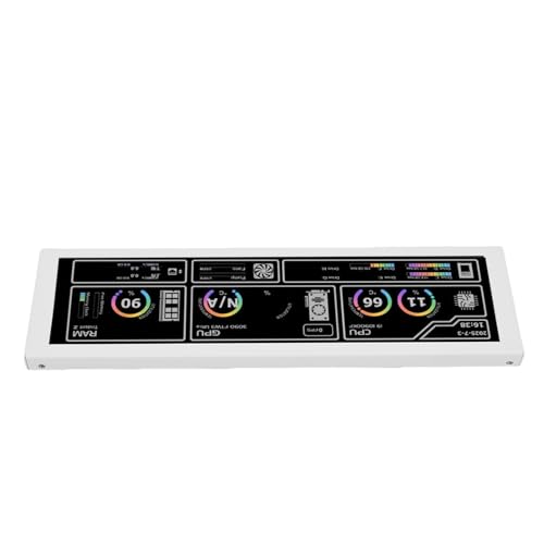 Image of LICAEVEY PC Sensor Panel Display 8.8 Inch IPS Screen, 178 Wide Viewing Angle with Type C Connectivity, Real Time CPU GPU Temperature Monitor for Wins 10 11 (White)