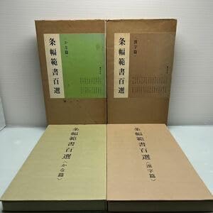 Amazon.co.jp: H1114書道2冊セット条幅範書百選 漢字篇 かな篇