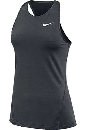 Nike Womens Pro Allover Mesh Tank Top (As1, Alpha, X_L, Regular, Regular, Anthracite) #TOP12