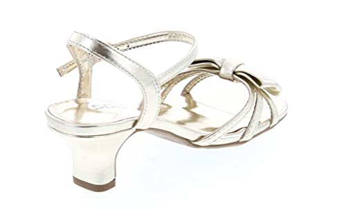 Image of Soda Girly-2 Children's Girl's Open Toe Slingback Block High Heel Sandals