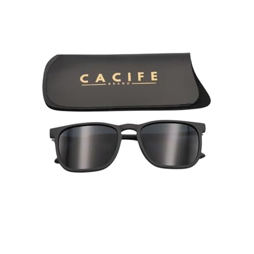 Óculos de Sol Quadrado Preto com Porta Óculos, Quadrado Premium Clássico Vintage Retrô Oldstyle UV400 Unissex Masculino Feminino - Modelo Madrid - Cacife Brand (Preto)