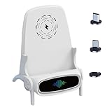 Kabelloser Ladeständer, 12 cm, magnetisches Schnellladegerät, tragbare Mini-Handyhalterung, universelle kabellose Ladestation für Smartphones, Tablets, verstellbar, kompakt, Büro, Zuhause, Reisen