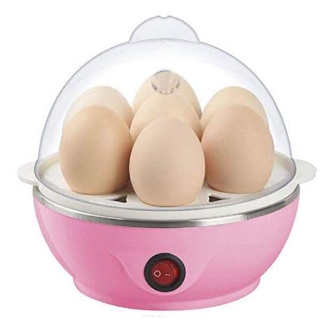 Electric Egg Boiler, Pink, 7 Egg Capacity, Automatic Shut Off, Transparent Dome Lid-picture-16