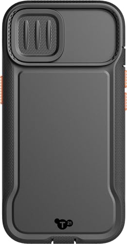 Tech21 Evo Max Hülle für iPhone 15 Pro - Kompatibel mit MagSafe - Aufprallschutz Hülle - Schlüsselbänder enthalten - Schwarz – Ansicht 1