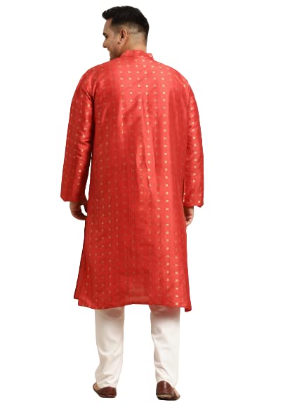 Image of SOJANYA (Since 1958, Men's Silk Blend Grey Kurta Pyjama & Silk Blend Jacket Combo