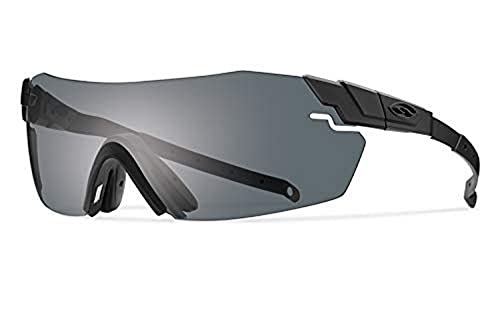 Smith Optics Elite Pivlock Echo Eyeshields Sunglass with Black Frame and Gray/Clear Ignitor Lenses