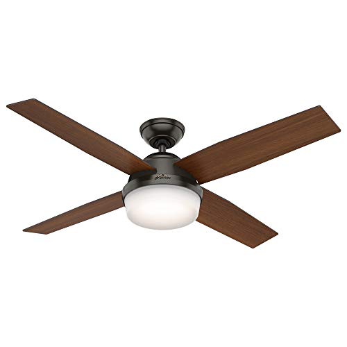 Hunter Fan Company 59446 Dempsey Hunter 52" Indoor Ceiling Fan with Light, Noble Bronze Finish thumbnail 4