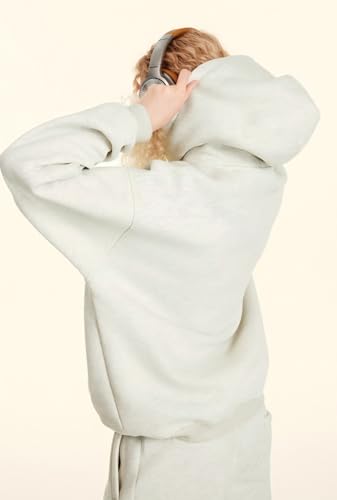 Mi Bo Tong Oversized Fleece Hoodie Heavyweight Sweatshirt Plain Hoodies Men Women Hooded Sweatshirt School Casual3