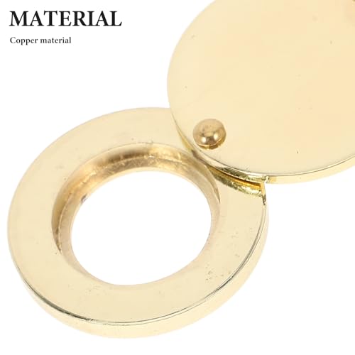 2pcs 16mm Mirilla de Cobre con Tapa de Privacidad, Protector Giratorio para Ojo de Puerta para Hogar, Hotel, Apartamento miniatura 3