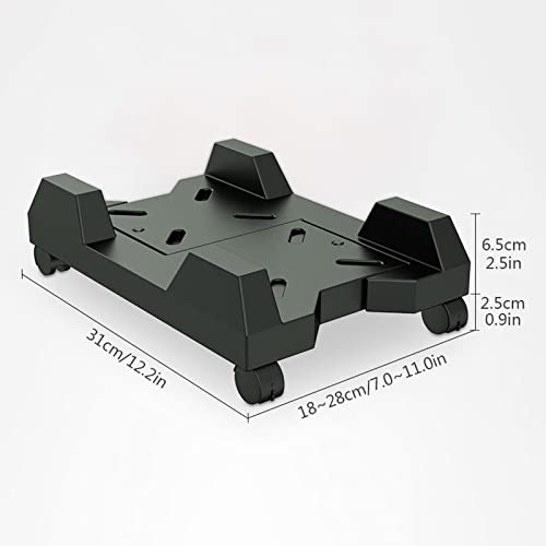 Soporte para computadora torre, carrito para CPU con ruedas, soporte para host de computadora para escritorio en casa y oficina miniatura 2