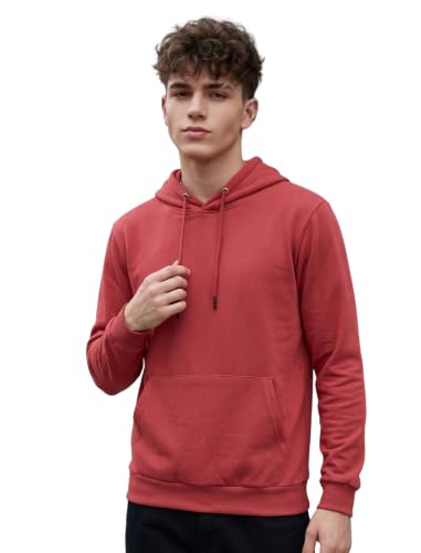 Image of HOODMASTER Unisex Fleece Hoodie Sweatshirt with Pockets Full Sleeves Regular Fit Solid Pattern Hooded Neck and Standard Length | Hoodies for Men & Women