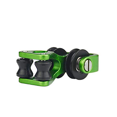 Hrchcg Aluminum Compound Bow Cable Slide Archery Bow String Splitter Roller Glide Replacement Bowstring Separator Arrow Pulley (Black) #TOP3