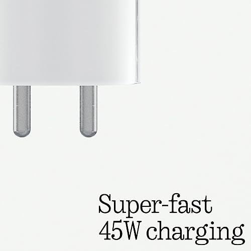 Image of Original 45W Rapid C-Type Fast Charger Adapter for Phone 1, 3a, 3a Pro, Phone 2a Plus, PPS Technology Support USB C 45watt Power Delivery Adaptor, White