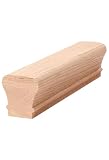 Red Oak 6010-8E 2-1/4 inch Width x 2-7/16 inch Tall Traditional Style Straight Wood Handrail for Stair Remodeling 8 feet Long
