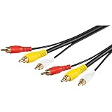 Goobay - AVK 201-2000 - Câble audio/vidéo - 20 m - 3 prises RCA mâles