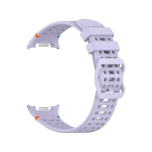 �ɓK��Samsung Galaxy Watch 8 40/44mm /Classic/22mm�ɓK�����钲�߉\�ȃV���R�����X�g�o���h�X�g���b�v(Official Purple,For Galaxy Watch 8 44mm)