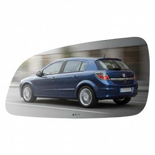 Burco 4274 Left Driver Side Replacement Mirror Glass Non-Heated for Saturn Astra 2008 2009 7 1/2 Inches Diagonally Backing Plate not Included