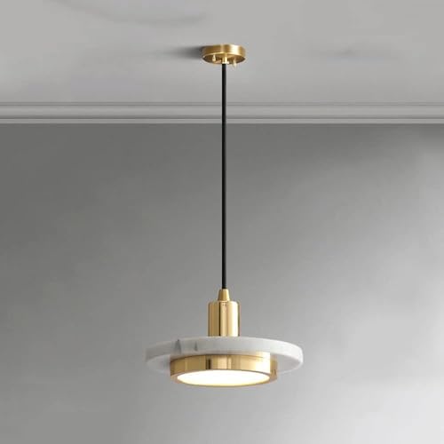 Lámparas colgantes de estilo led moderno en mármol y cemento