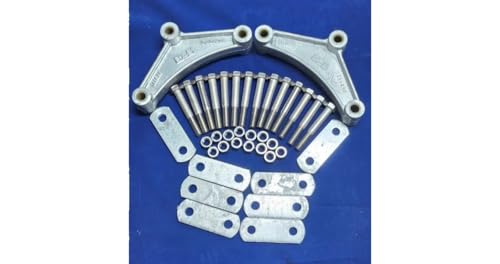 Stainless & Galvanized Tandem Boat Trailer Axle Shackle Kit/Double Eye Spring