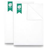 GREEN MARK Textilien 2er Pack Bettlaken 150 x 250 cm – Weißes, gewebtes Baumwolle Betttuch, Hautfreundlich & Atmungsaktiv