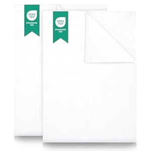 Green Mark Textilien 2er Pack Bettlaken Weiß