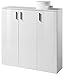 AVANTI TRENDSTORE - Lindo - Mobili da Ingresso in Laminato di Colore Bianco Lucido (Mobile con 3 Ante)