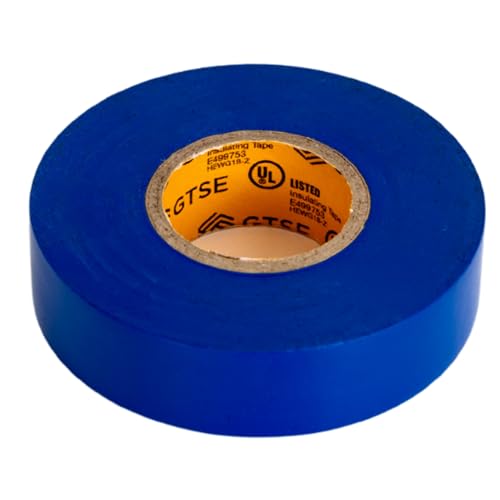 GTSE - Blue Electrical Tape 1 Roll, 3/4in x 66ft, UL/CSA Listed