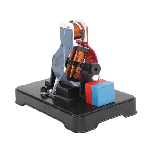 Modelo de Motor Eléctrico DIY para Circuitos de CA CC, Modelo de Demostración de Pantalla de Motor Electromagnético para Educación Física y Ciencia Escolar
