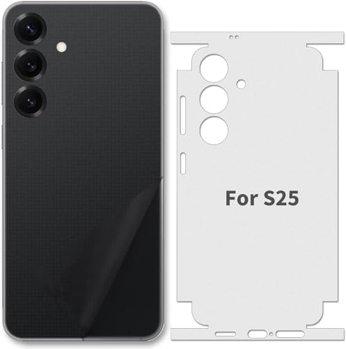 Image of DD SON Matte Finish Full Body Cover Back Protector Compatible with Samsung Galaxy S25 Plus 5G | Unbreakable Membrane Scratch Guard Full Fit Protective, Case Friendly, (Back & Side) (Pack of 1)